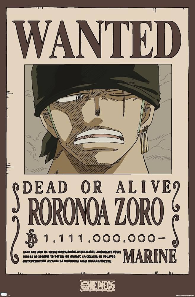cartas de zoro one piece