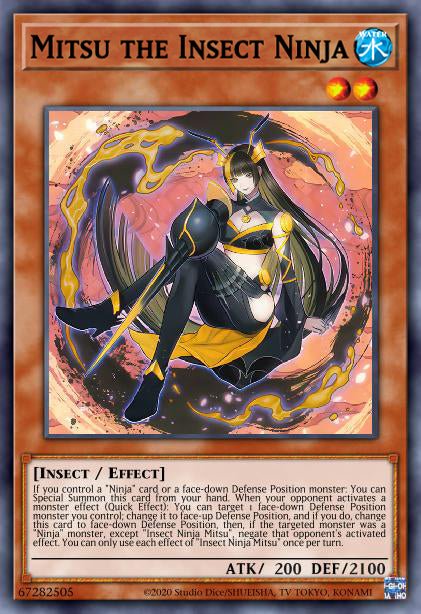 mitsu the insect ninja cartas yugioh
