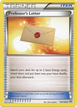 professor's letter venta de cartas pokemon tcg