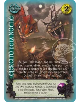 ejercito de la noche venta de cartas mitos y leyendas