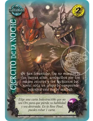 ejercito de la noche venta de cartas mitos y leyendas
