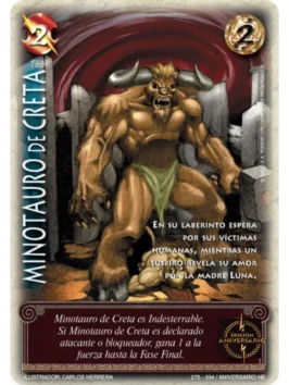 minotauro de creta aniversario