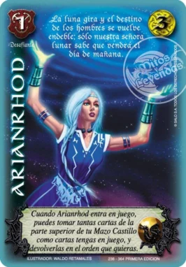 arianrhod venta de cartas mitos y leyendas