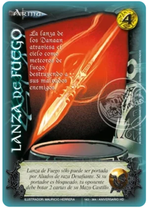 lanza de fuego venta de cartas mitos y leyendas