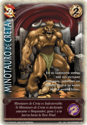 minotauro de creta aniversario