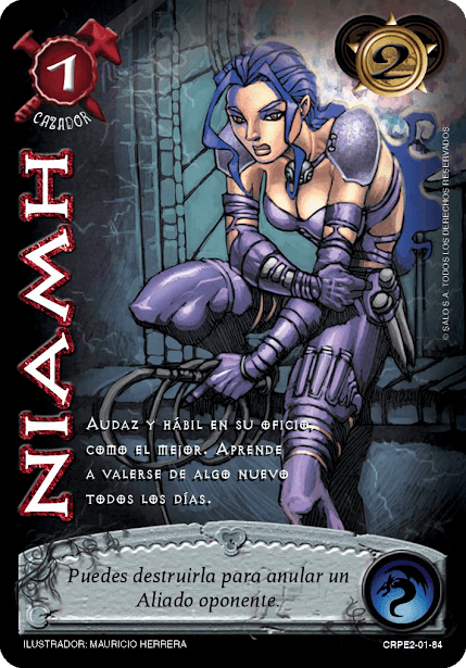 niamh myl venta de cartas mitos y leyendas primera era