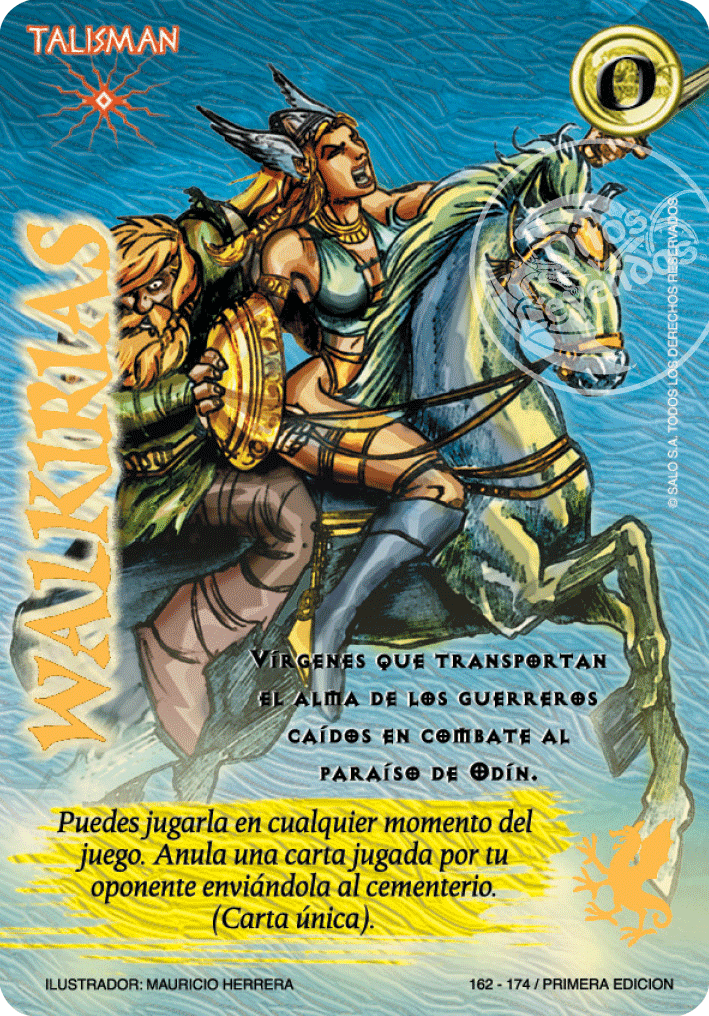 walkirias myl venta de cartas mitos y leyendas primera era