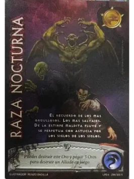 raza nocturna myl venta de cartas mitos y leyendas primera era