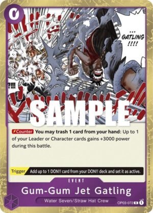 gatling op3 venta de cartas one piece
