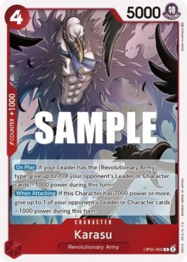 karasu op5 venta de cartas one piece
