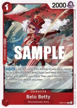belo betty op5 venta de cartas one piece