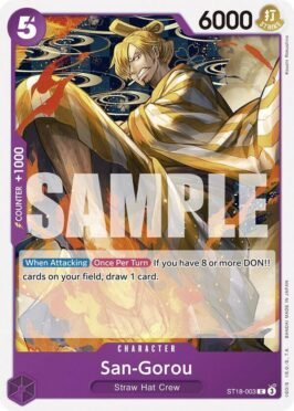 san gorou st18 venta de cartas one piece