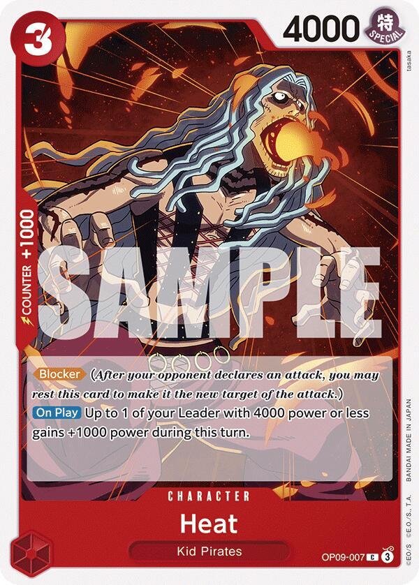 heat op9 venta de cartas one piece