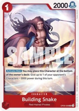 building snake op9 venta de cartas one piece