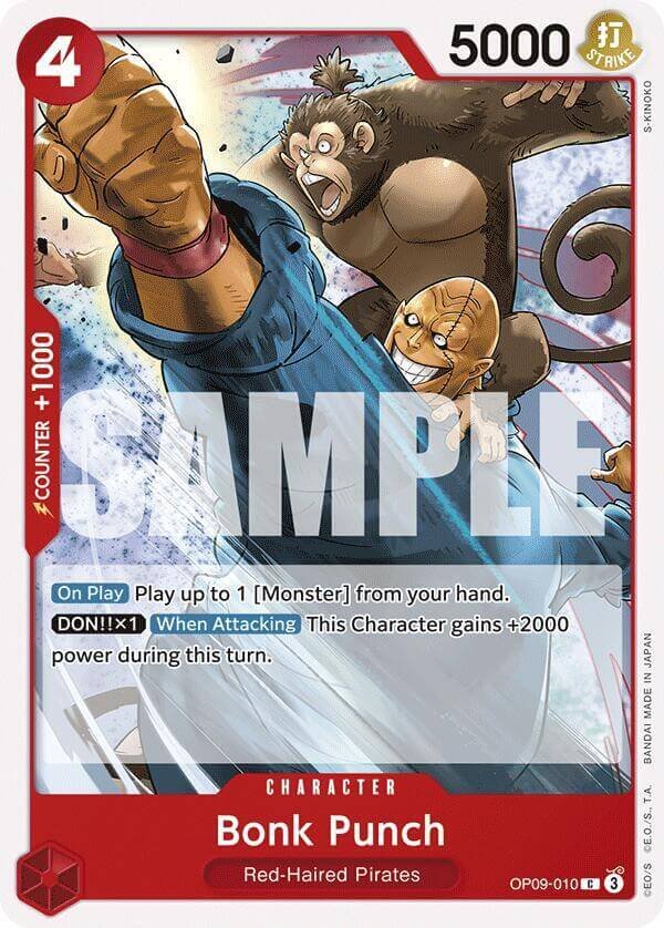 bonk punch op9 venta de cartas one piece
