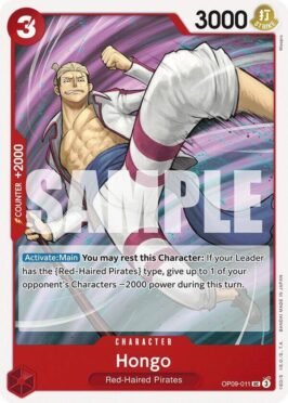 hongo op9 venta de cartas one piece