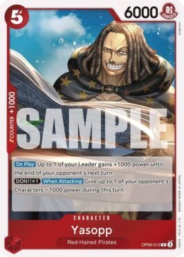 yasopp op9 venta de cartas one piece