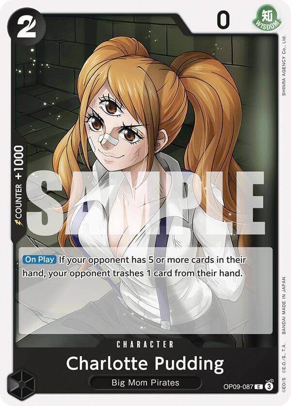 pudding op9 venta de cartas one piece