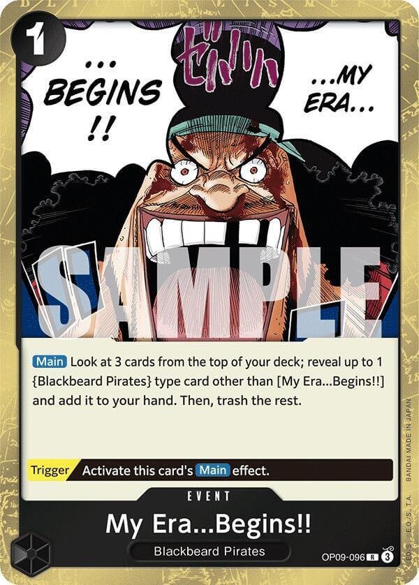 my era begins!! op venta de cartas one piece