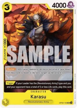 karasu op9 venta de cartas one piece