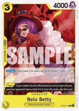 belo betty op9 venta de cartas one piece
