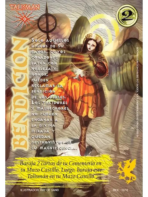 bendicion myl venta de cartas mitos y leyendas primera era
