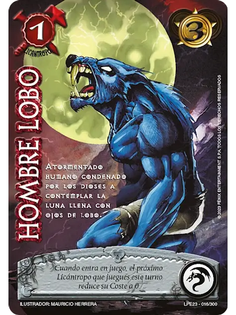 hombre lobo myl venta de cartas mitos y leyendas