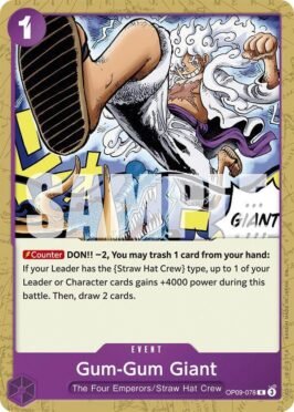 gum gum giant op9 venta de cartas one piece