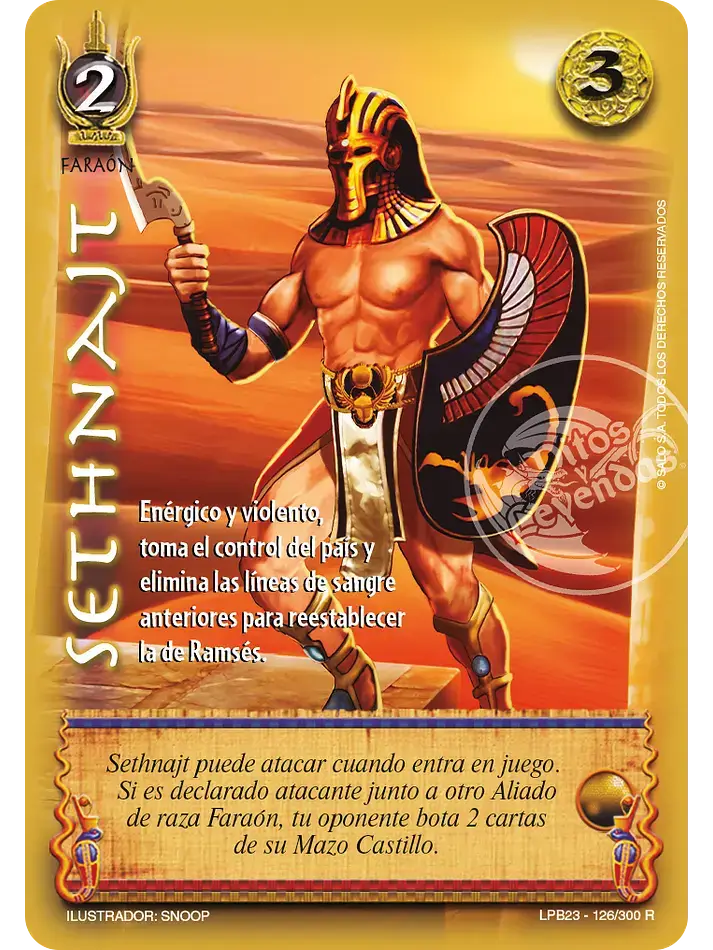 sethnajt venta de cartas mitos y leyendas myl