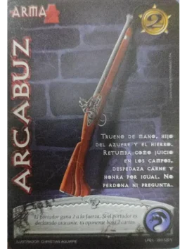 arcabuz myl venta de cartas mitos y leyendas primera era
