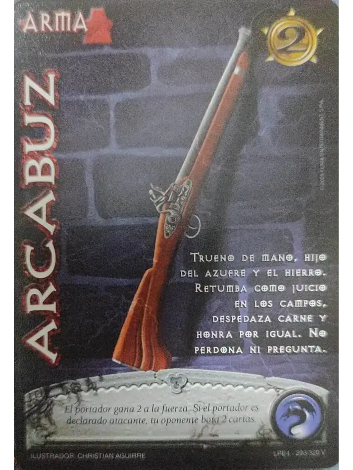 arcabuz myl venta de cartas mitos y leyendas primera era