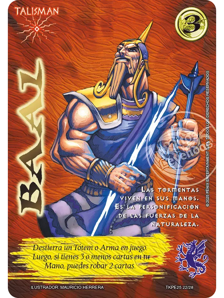 baal myl venta de cartas mitos y leyendas primera era