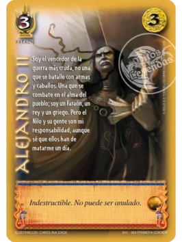 alejandro II venta de cartas mitos y leyendas myl