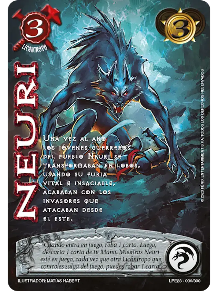 neuri myl venta de cartas mitos y leyendas