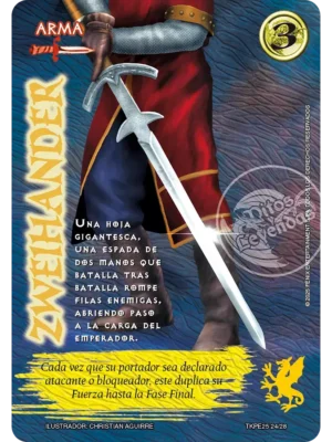 zwehander myl venta de cartas mitos y leyendas primera era