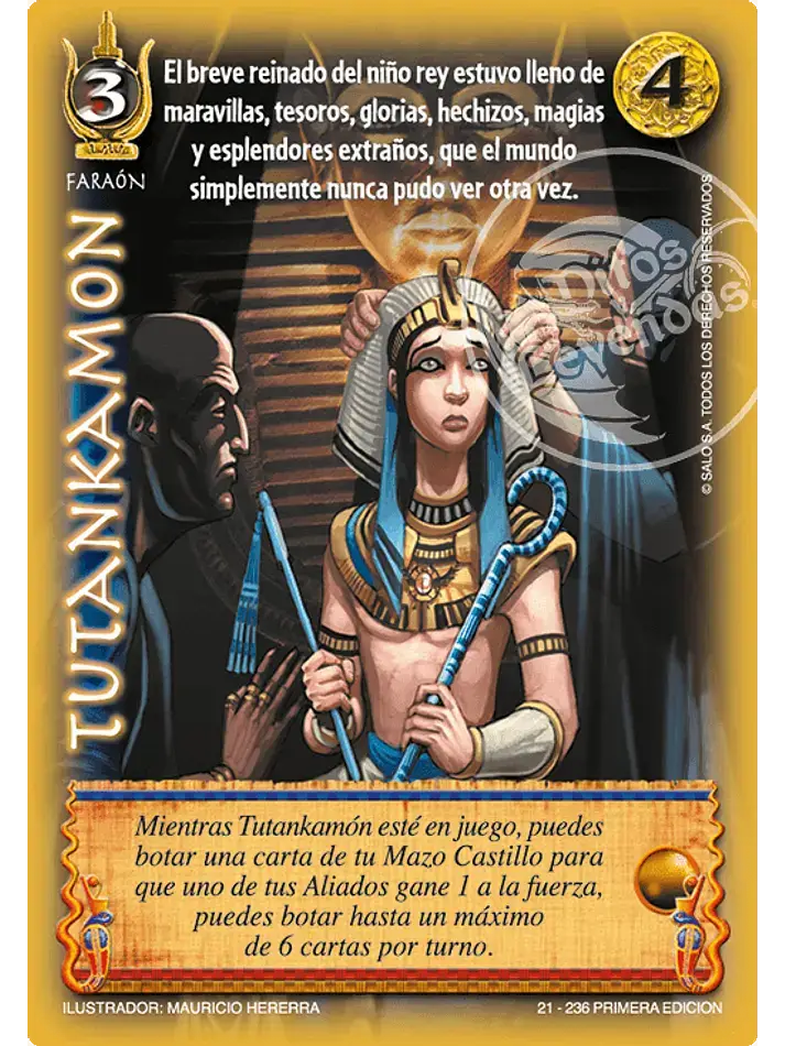 tutankamon venta de cartas mitos y leyendas myl