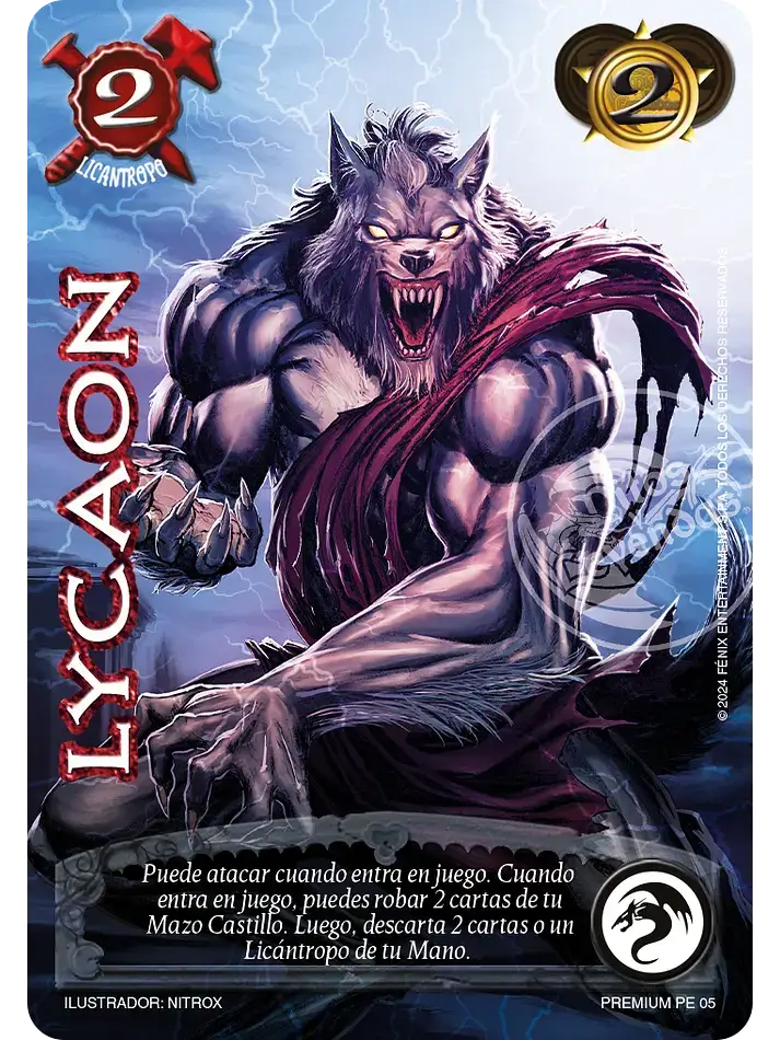 lycaon myl venta de cartas mitos y leyendas