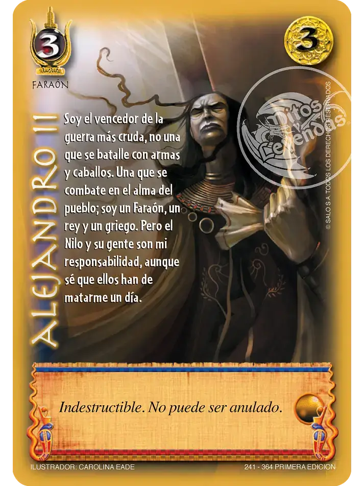alejandro II venta de cartas mitos y leyendas myl