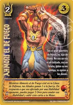 ahmosis el de fuego myl venta de cartas mitos y leyendas