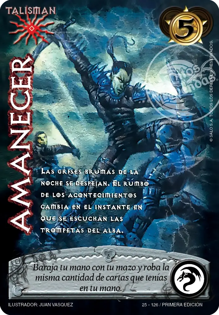 amanecer myl venta de cartas mitos y leyendas