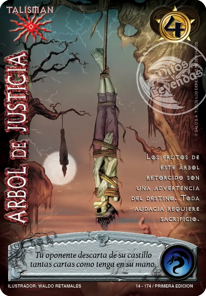 arbol de justicia myl venta de cartas mitos y leyendas