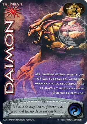 daimon myl venta de cartas mitos y leyendas