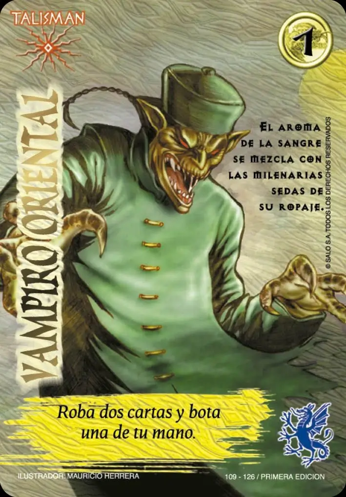 vampiro oriental myl venta de cartas mitos y leyendas primera era