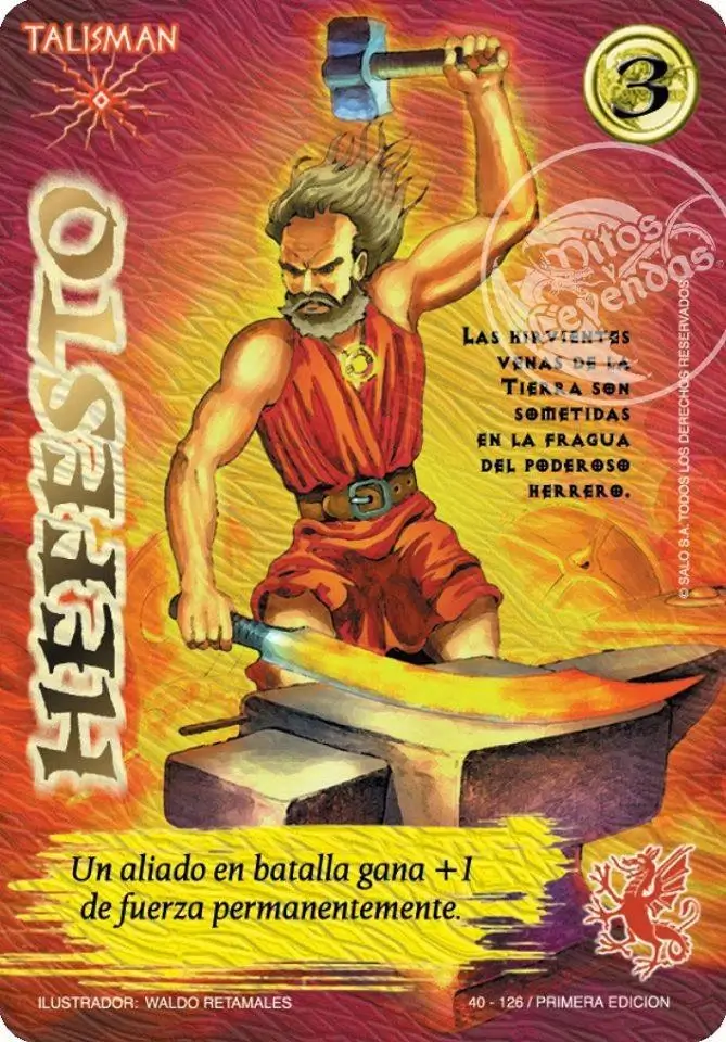 hefesto myl venta de cartas mitos y leyendas primera era