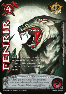 fenrir myl venta de cartas mitos y leyendas primera era