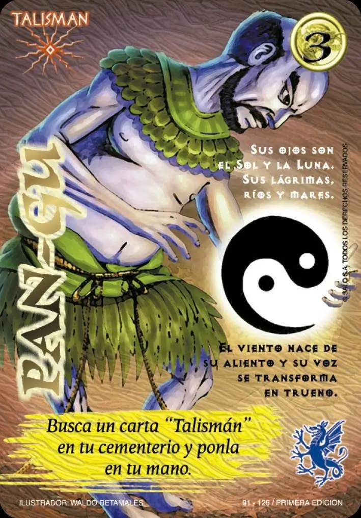 pan gu myl venta de cartas mitos y leyendas primera era