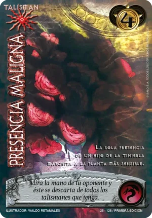 presencia maligna myl venta de cartas mitos y leyendas