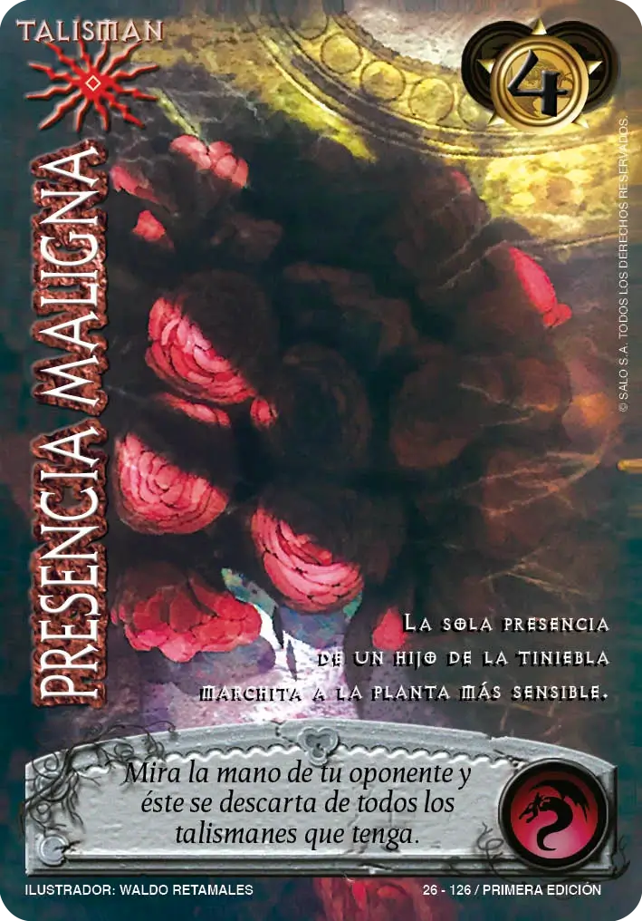 presencia maligna myl venta de cartas mitos y leyendas