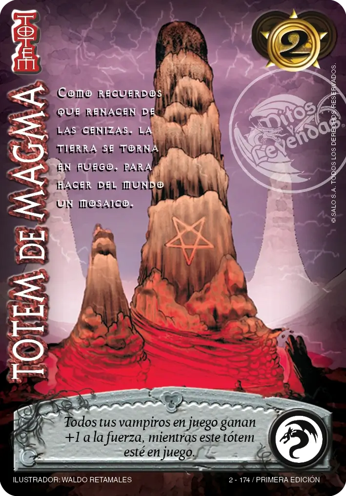 totem de magma myl venta de cartas mitos y leyendas primera era