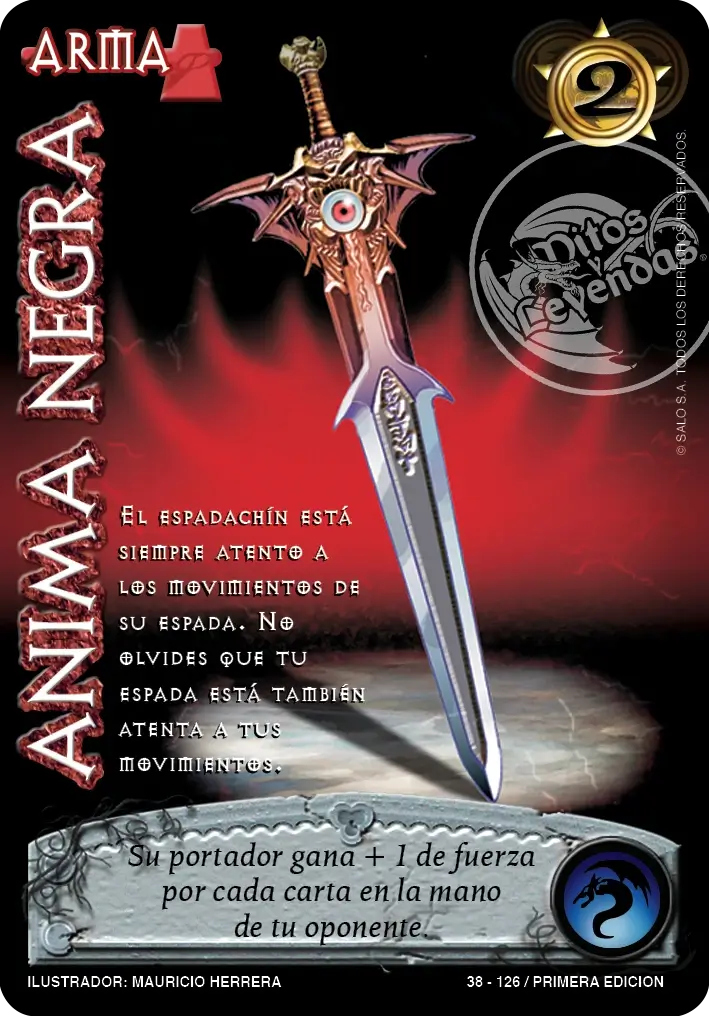 anima negra myl venta de cartas mitos y leyendas primera era